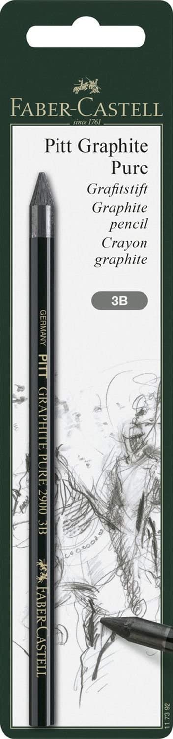 FABER-CASTELL Graphite Pencil PITT Graphite Pure 3B BC - Al Masam Stationery LLC Main image