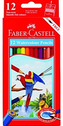 FABER-CASTELL GRIP WATER COL PENCIL 12 COL. - Al Masam Stationery LLC Main image