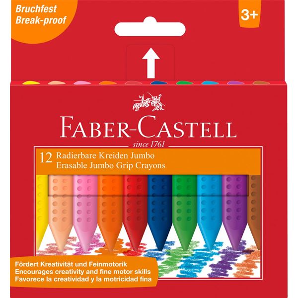 FABER-CASTELL Jumbo Grip Plastic Crayons - Al Masam Stationery LLC Main image