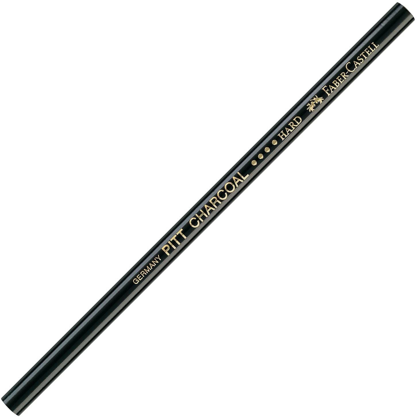 FABER-CASTELL PITT Monochrome Charcoal Pencils Black Hard(6PC-PK) Secondary image