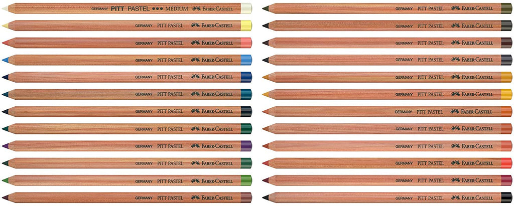 FABER-CASTELL PITT Pastel Pencils Tin of 24 colors - Al Masam Stationery LLC