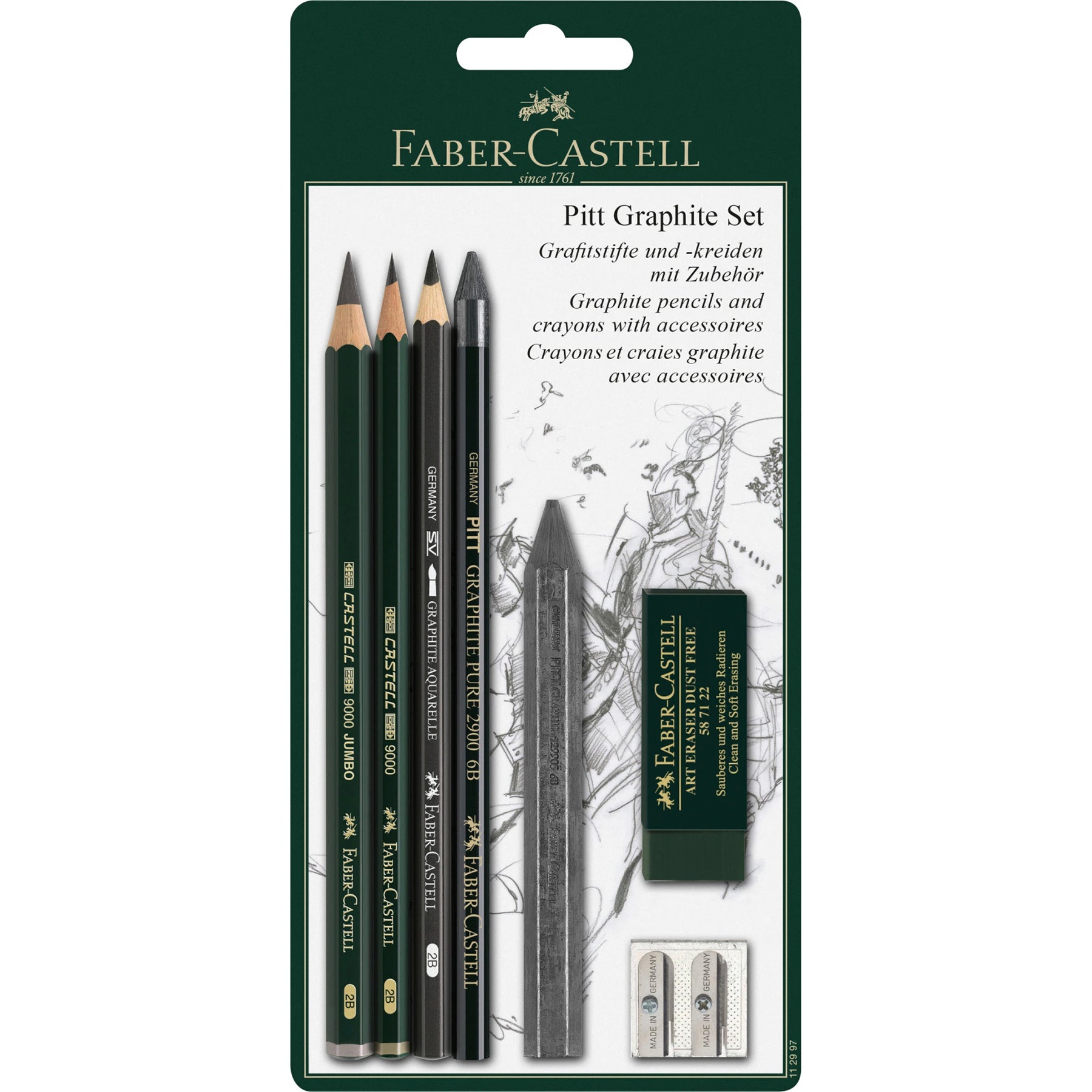 FABER-CASTELL Set PITT Graphite BC - Al Masam Stationery LLC Main image