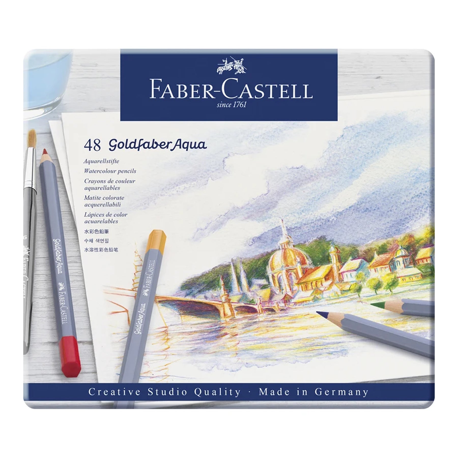 FABER-CASTELL Water colour pencil Goldfaber Aqua - Al Masam Stationery LLC Main image