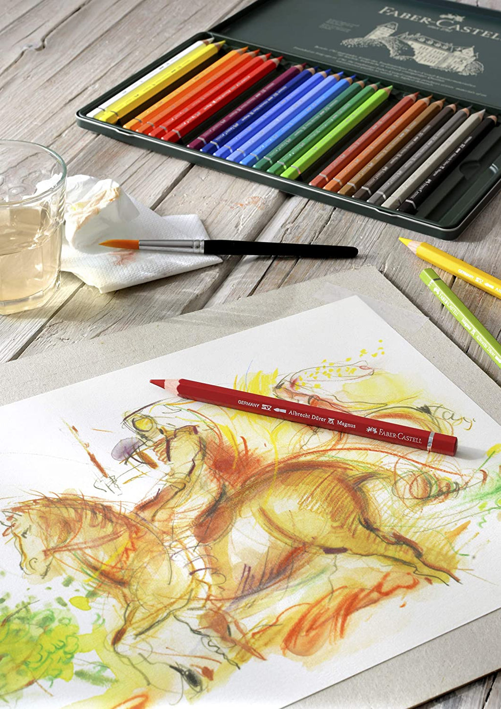 FABER-CASTELL Watercolour Pencil A.Durer Magnus - (Pack of 24) - Al Masam Stationery LLC