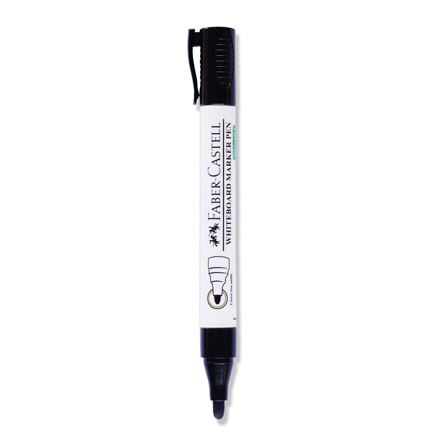 FABER-CASTELL Whiteboard Marker Black Bullet Tip (10pc Box) - Al Masam Stationery LLC Main image