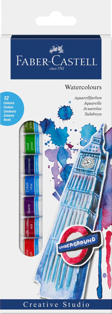 Starter Kit Water Colour Fabercastell Box of 12 - Al Masam Stationery LLC Main image