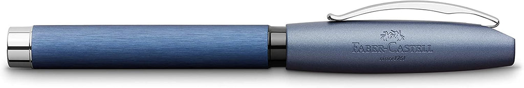 FABER-CASTELL Fountain Pen Essentio Aluminium Blue F - Al Masam Stationery LLC