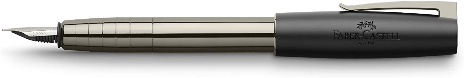 FABER-CASTELL Fountain pen LOOM gunmetal shiny F - Al Masam Stationery LLC Main image
