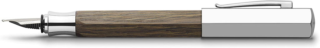FABER-CASTELL Fountain pen Ondoro smoked oak F - Al Masam Stationery LLC