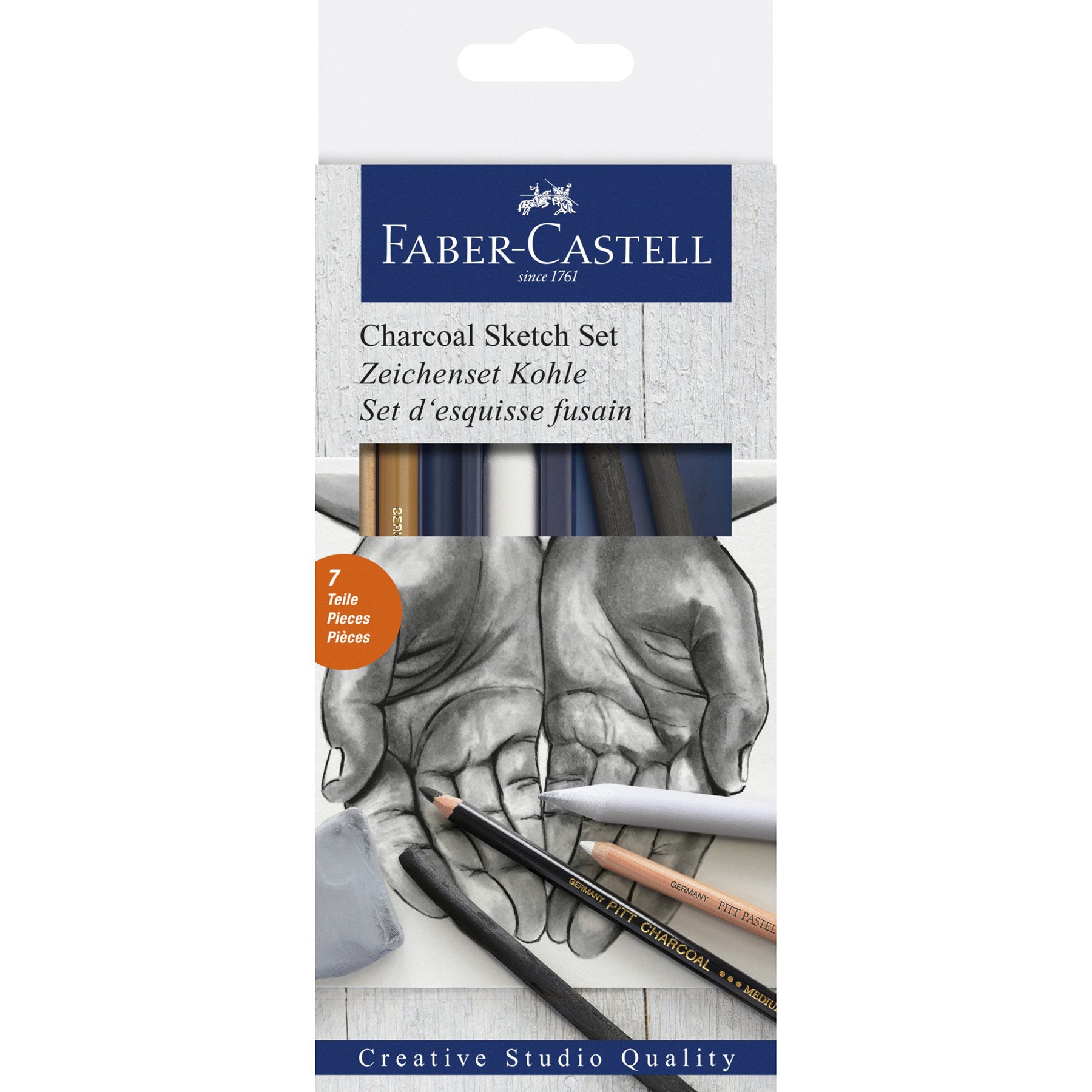 FABER-CASTELL Drawing Set Charcoal - Al Masam Stationery LLC Main image