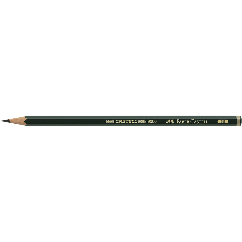 FABER-CASTELL GRAPHITE PENCIL CASTELL9000 6B - Al Masam Stationery LLC