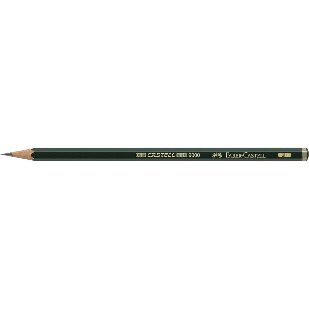 FABER-CASTELL GRAPHITE PENCIL CASTELL9000 6H - Al Masam Stationery LLC