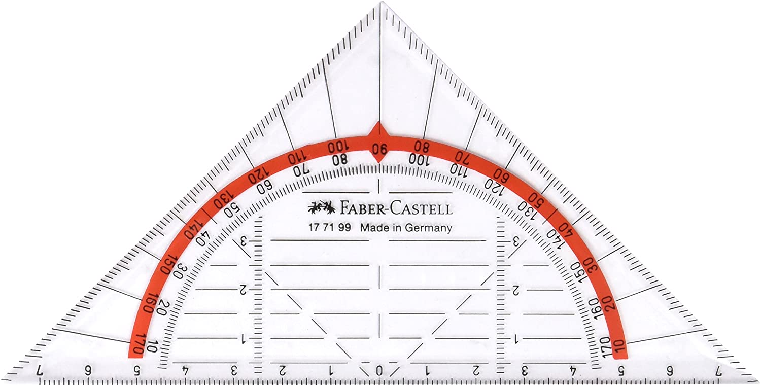 FABER-CASTELL Triangle + handle FC blister 14cm - Al Masam Stationery LLC Main image