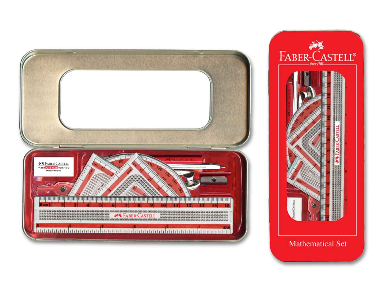 Mathematical Instrument Box V-Tec Fabercastell - Al Masam Stationery LLC Main image