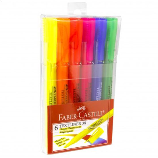 FABER-CASTELL Highlighter Textliner 38 Asst colors - Al Masam Stationery LLC Main image