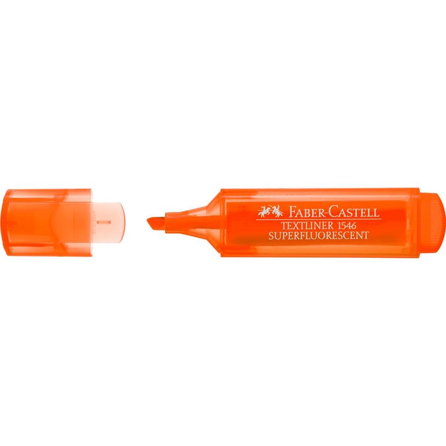 FABER-CASTELL Super-Fluorescent Highlighter Orange - Al Masam Stationery LLC Main image