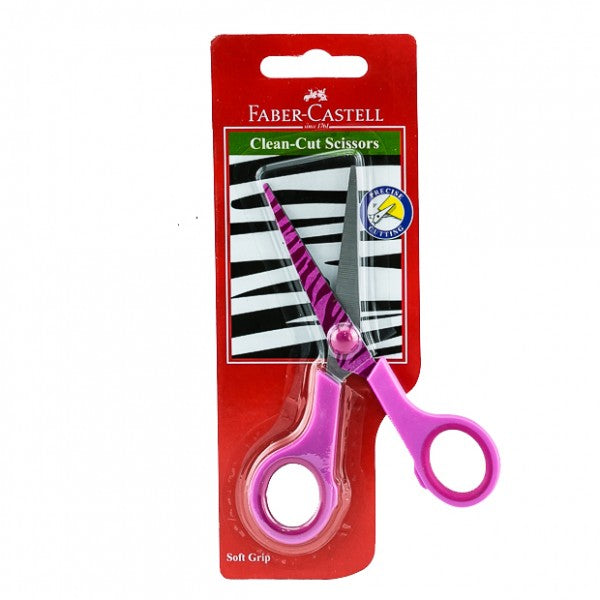 FABER-CASTELL CLEAN - CUT SCISSORS - Al Masam Stationery LLC Main image