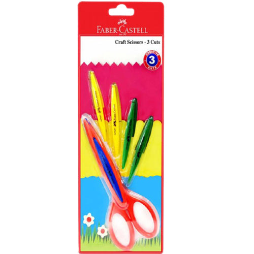 FABER-CASTELL Craft Scissors 3 Cut - Al Masam Stationery LLC Main image
