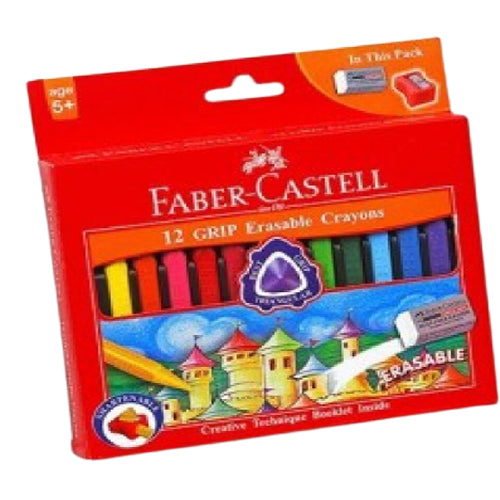 Crayons Fabercastell Grip Eraseable 90mm - Al Masam Stationery LLC Main image