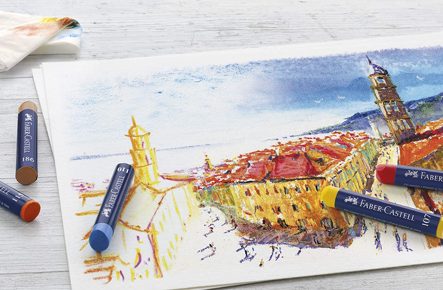 FABER-CASTELL Creative Studio Oil Pastels - (FC127012) - Al Masam Stationery LLC
