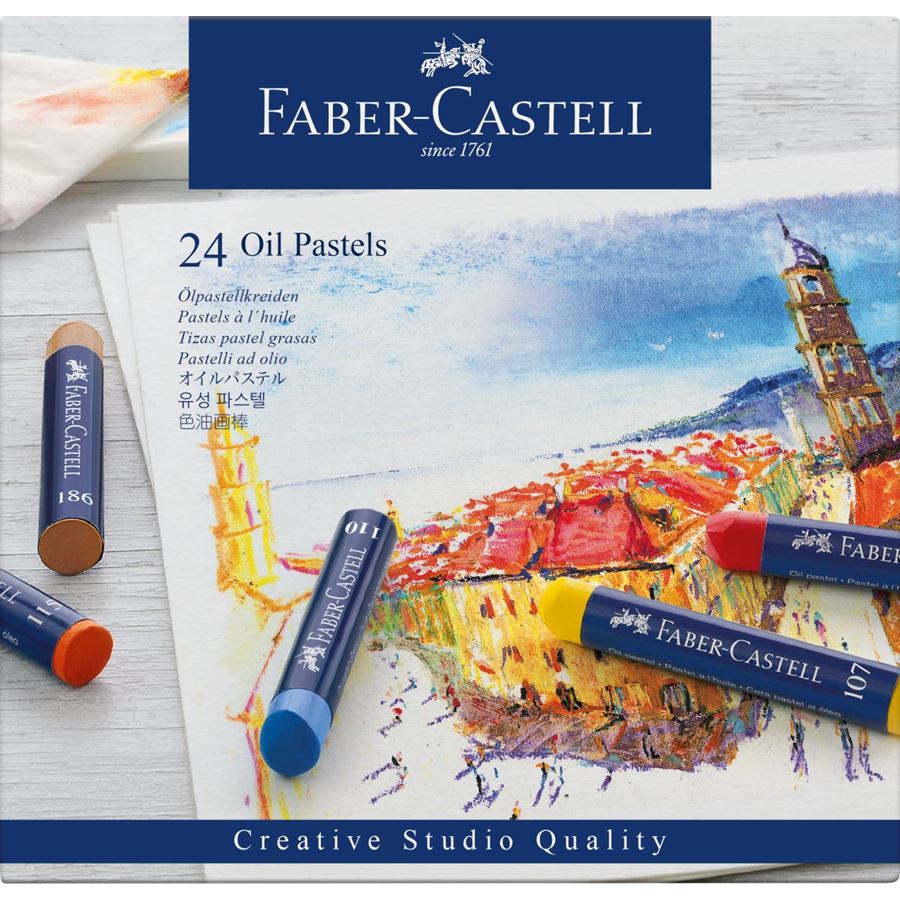 FABER-CASTELL Creative Studio Oil Pastels - (FC127024) - Al Masam Stationery LLC Main image