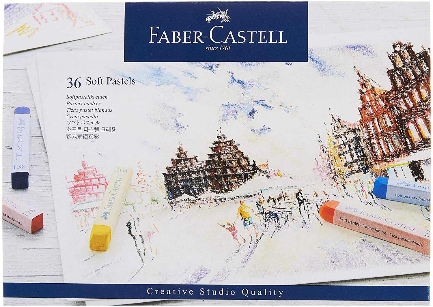 FABER-CASTELL Creative Studio Soft Pastels Full Length - (Pack of 36) - Al Masam Stationery LLC Main image