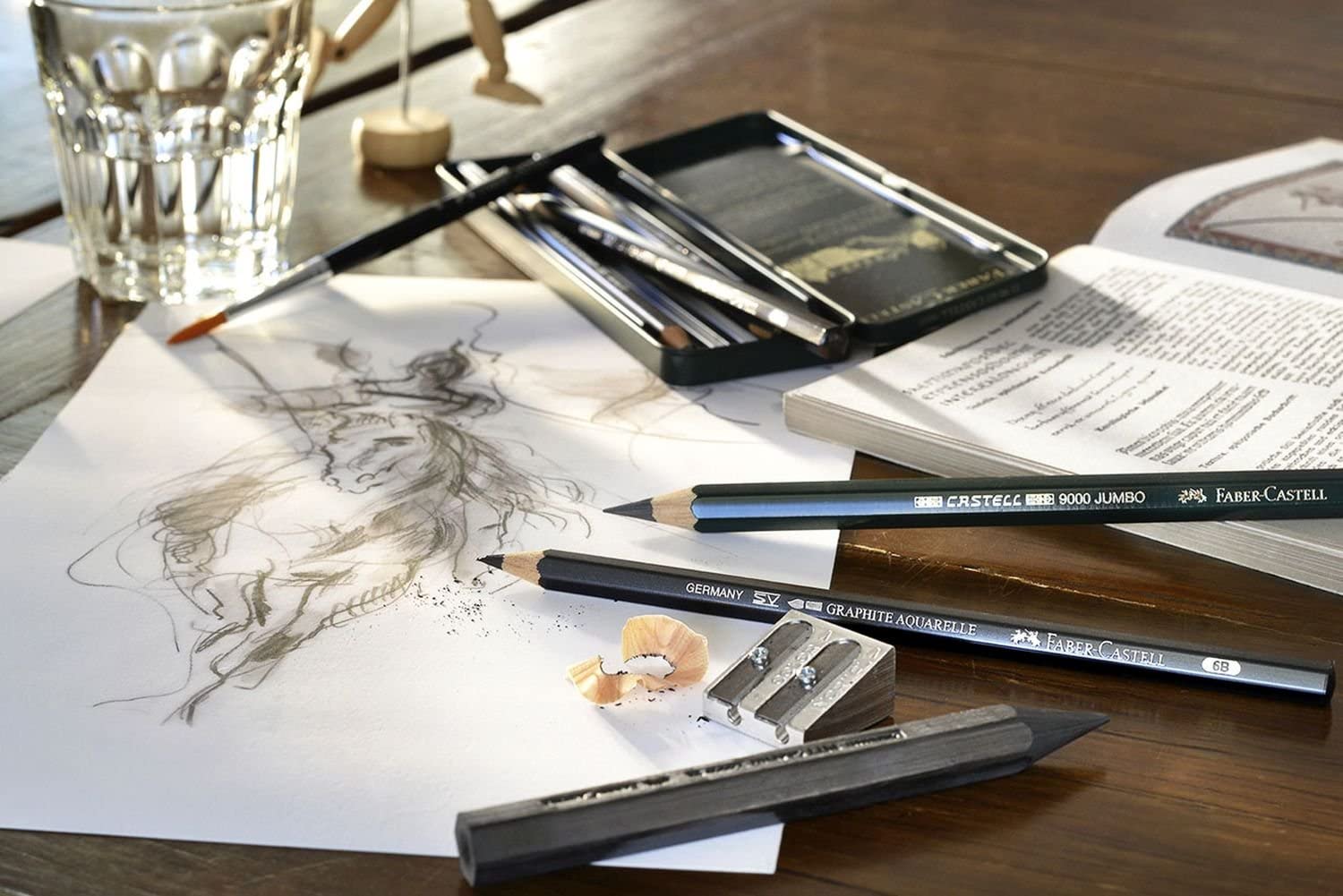 FABER-CASTELL Graphite Crayons PITT 6B/9B 2 in BC Secondary image