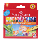FABER-CASTELL Jumbo Wax Crayons Round 90mm 11mm - Al Masam Stationery LLC