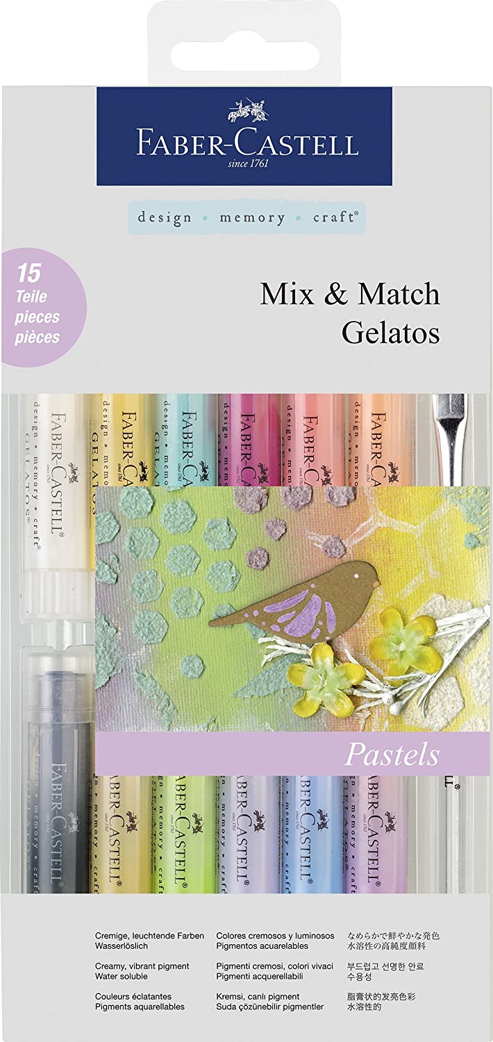 FABER-CASTELL Water sol.crayons Gelatos Pastels Set - Al Masam Stationery LLC Main image
