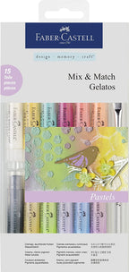 FABER-CASTELL Water sol.crayons Gelatos Pastels Set - Al Masam Stationery LLC