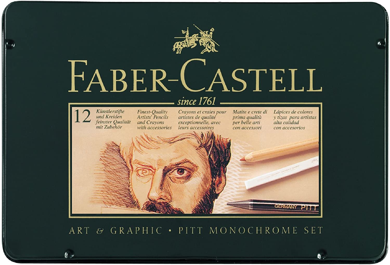 FABER-CASTELL PITT MONOCHROME SET - Al Masam Stationery LLC Main image