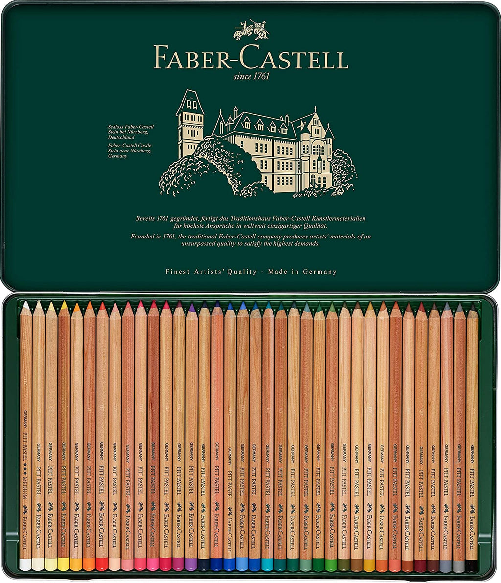 FABER-CASTELL PITT Pastel Pencils - (Tin of 36) - Al Masam Stationery LLC