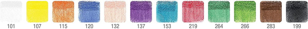 FABER-CASTELL Polychromos Artists Color Pastels Cardboard - (12 Pcs) - Al Masam Stationery LLC
