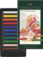 FABER-CASTELL Polychromos Artists Color Pastels Cardboard - (12 Pcs) - Al Masam Stationery LLC