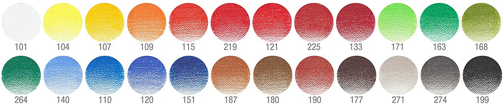FABER-CASTELL Polychromos Artists Color Pencils - (24 Pcs) - Al Masam Stationery LLC