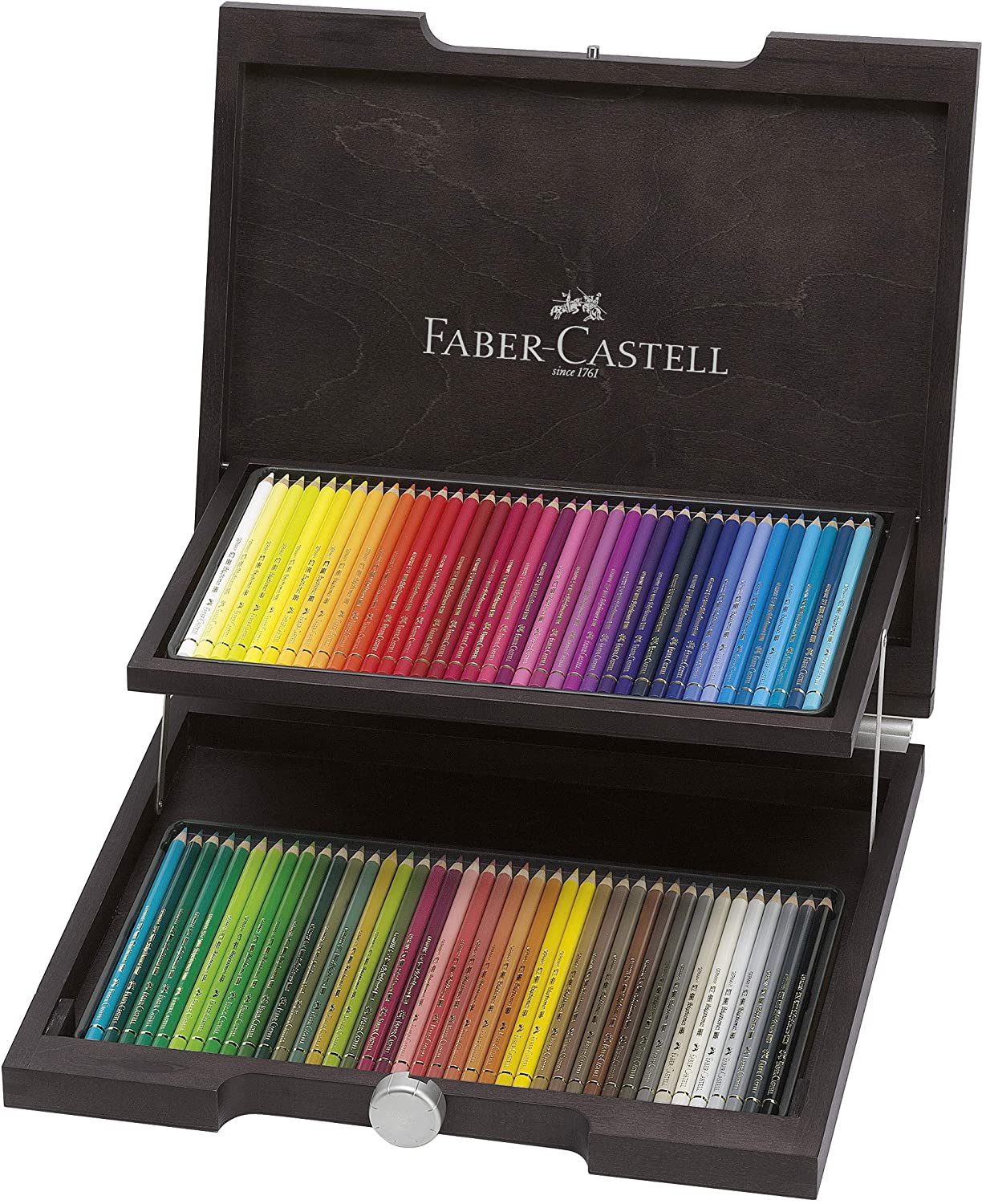 FABER-CASTELL Polychromos Artists Color Pencils Wenge-Stained Wood - Al Masam Stationery LLC Main image