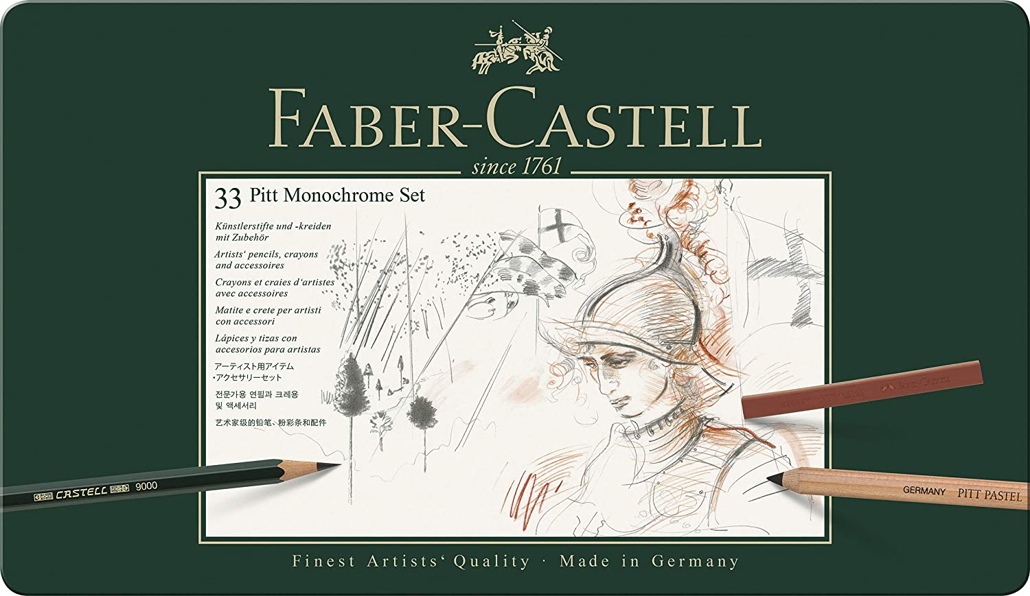 FABER-CASTELL Set PITT Monochrome - Al Masam Stationery LLC Main image