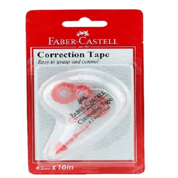 FABER-CASTELL Correction Tape 4.2mm x 16mm - Al Masam Stationery LLC