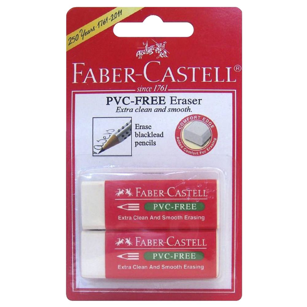 Faber-Castell Eraser pvs-free 7095-20-2x BC - Al Masam Stationery LLC Main image