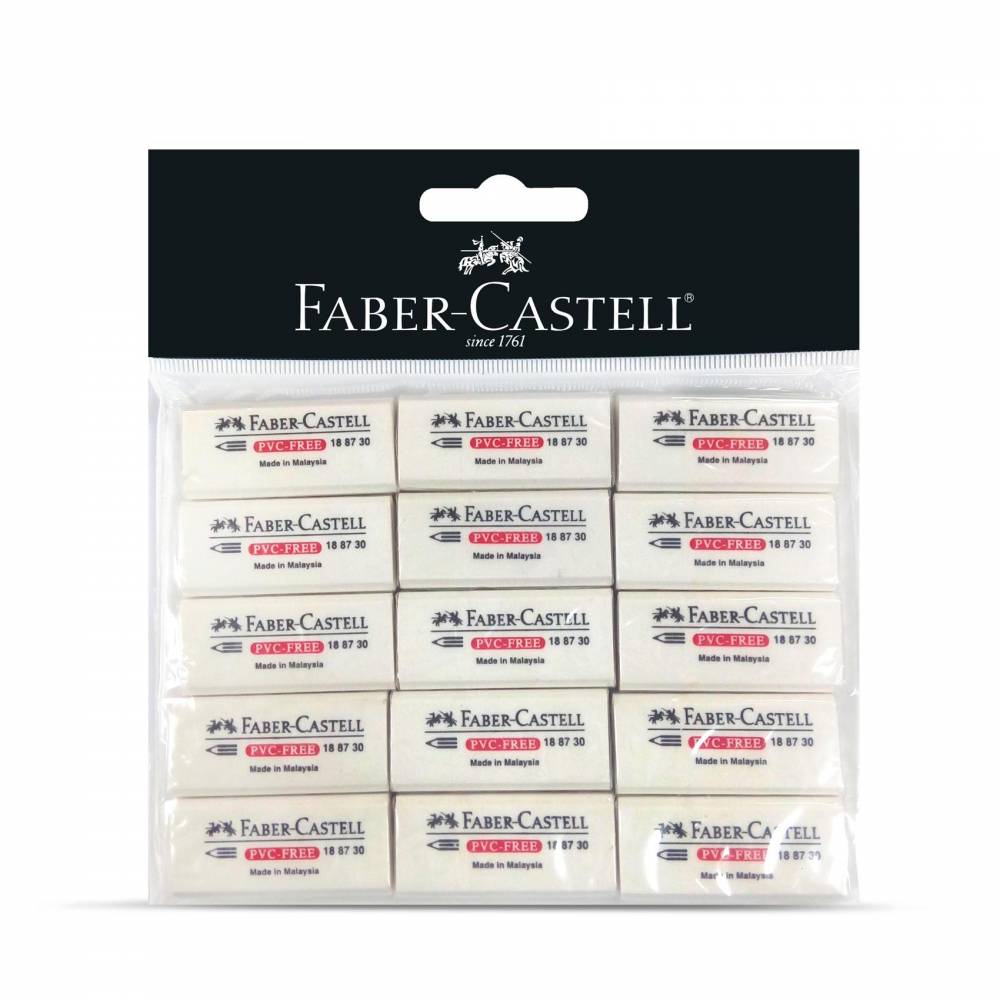 FABER-CASTELL PVC Free Eraser w Sleeve - Al Masam Stationery LLC Main image