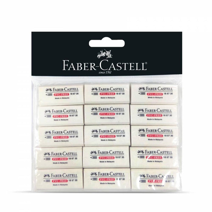 FABER-CASTELL PVC Free Eraser w Sleeve - Al Masam Stationery LLC