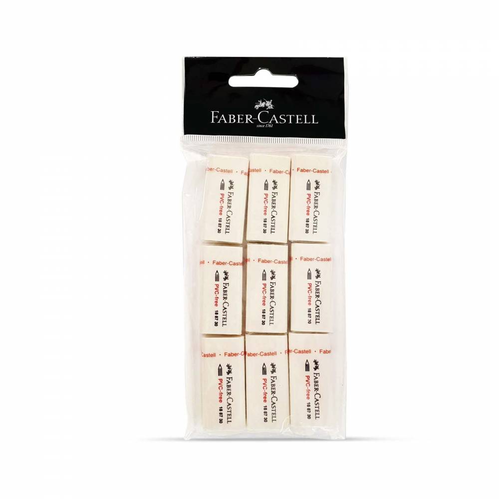 FABER-CASTELL PVC Free Eraser W Sleeve - Al Masam Stationery LLC Main image