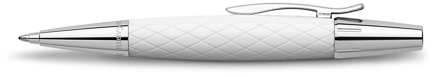 FABER-CASTELL B/PEN EMOTION RHOMBUS WHT - Al Masam Stationery LLC Main image