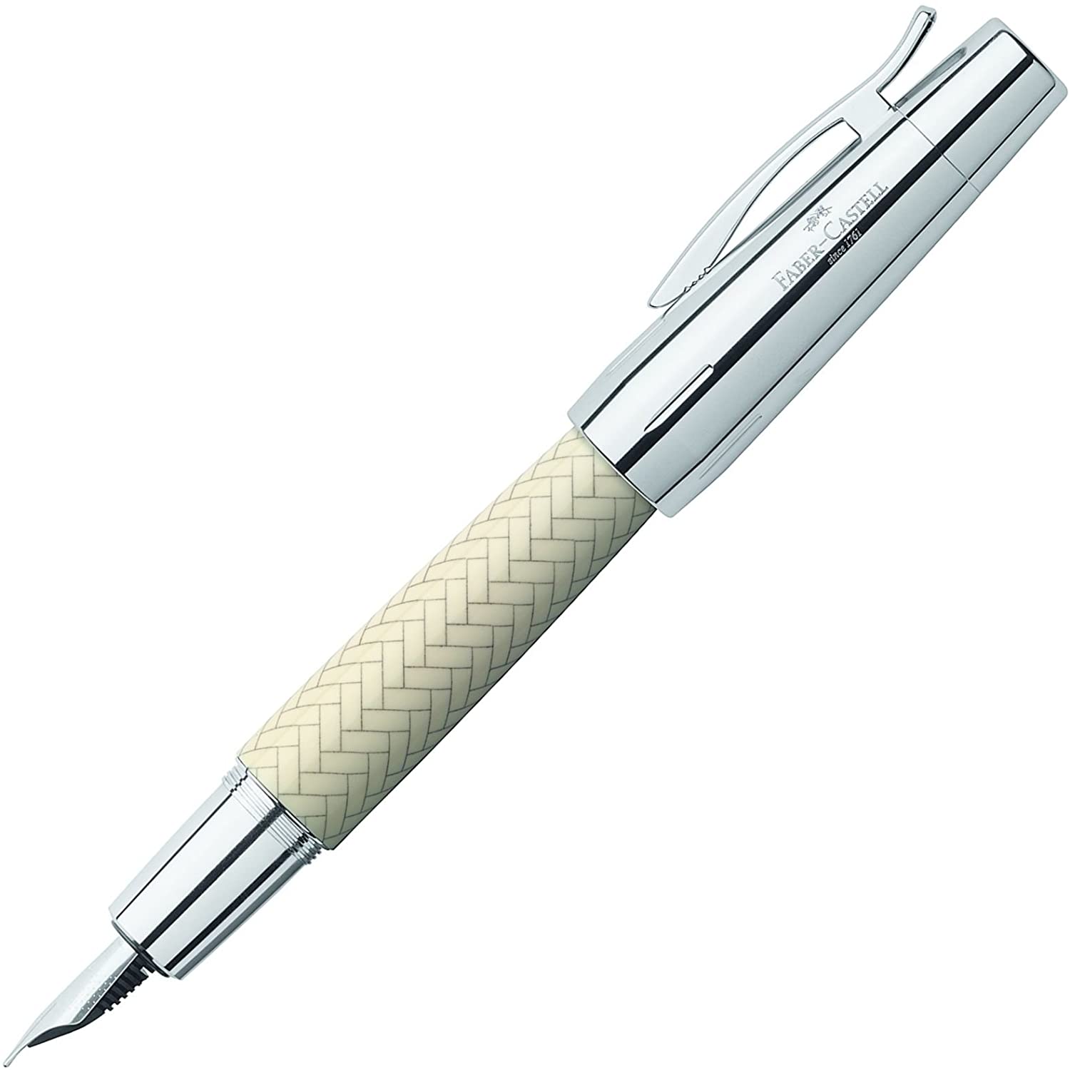 FABER-CASTELL EMOTION F.PEN RESIN II IVORY B - Al Masam Stationery LLC Main image