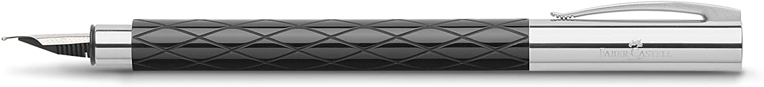 FABER-CASTELL F PEN AMBITION ROMBUS M BLACK - Al Masam Stationery LLC Main image
