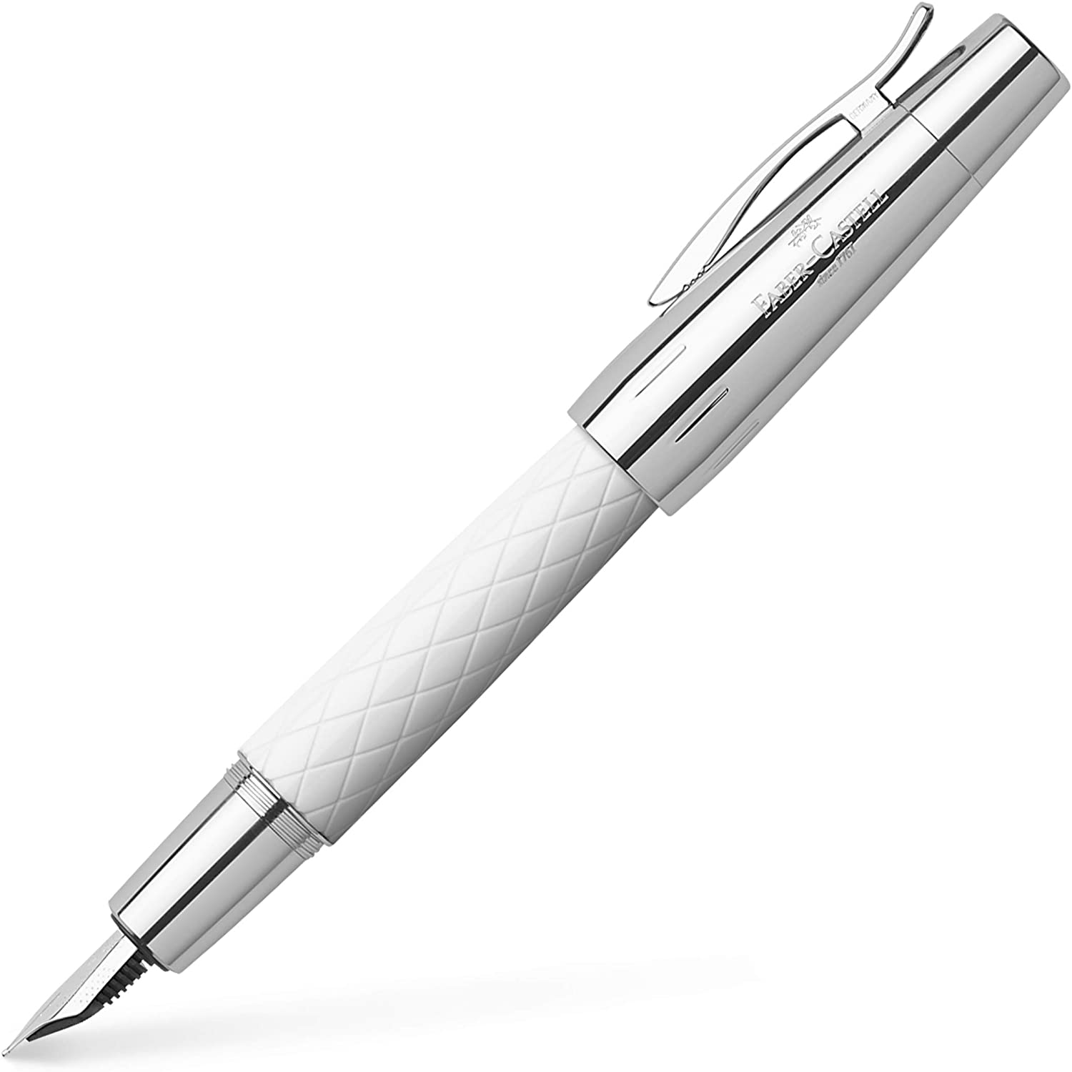 FABER-CASTELL F/PEN F EMOTION RHOMBUS WHT - Al Masam Stationery LLC Main image