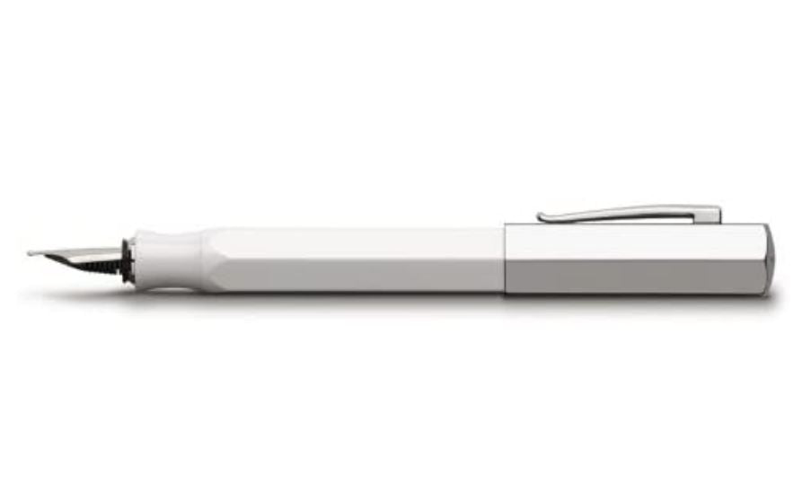 FABER-CASTELL F PEN ONDORO WHITE M - Al Masam Stationery LLC Main image