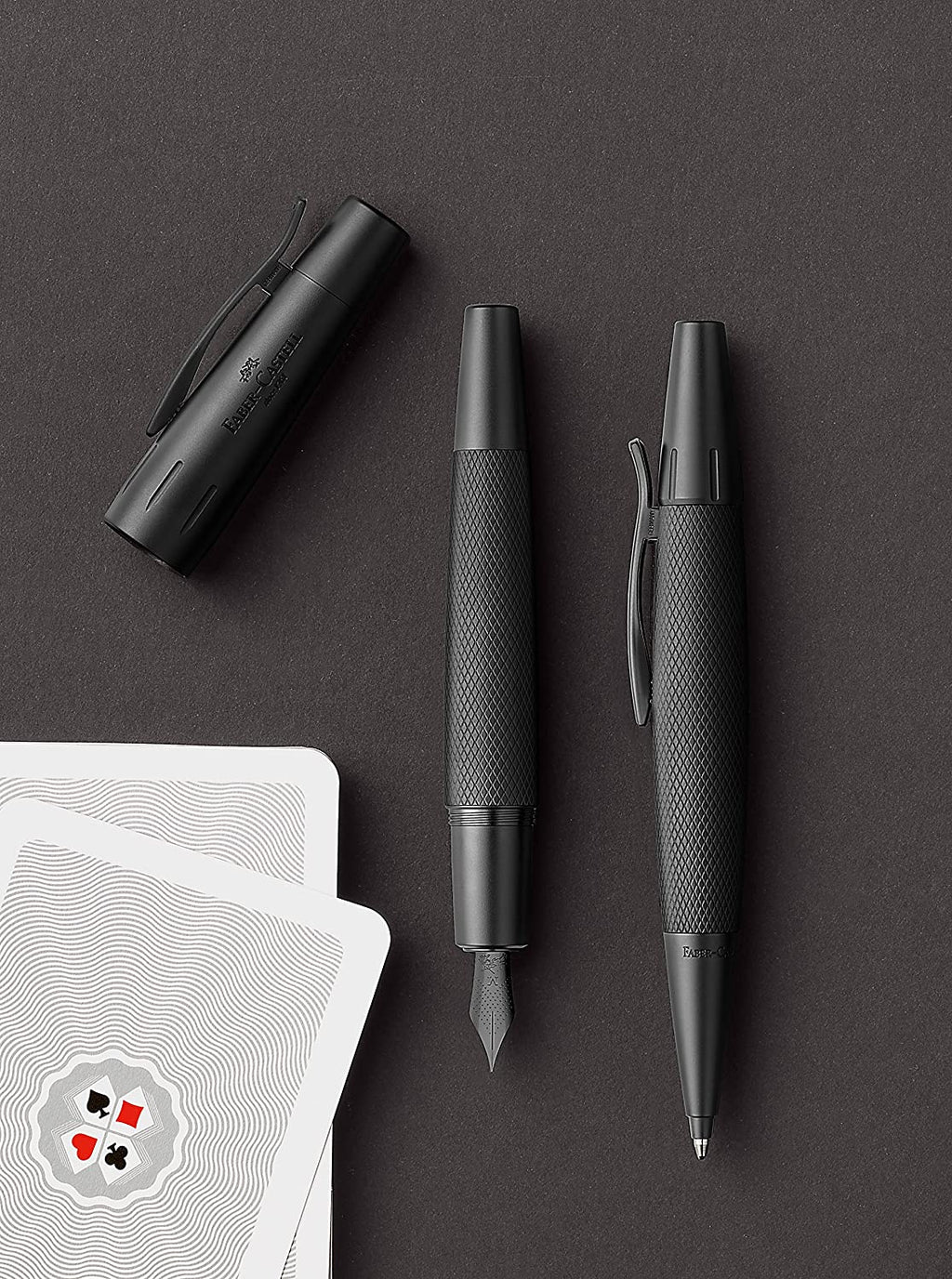 FABER-CASTELL FOUNTAIN PEN E-MOTION PURE BLACK M - Al Masam Stationery LLC