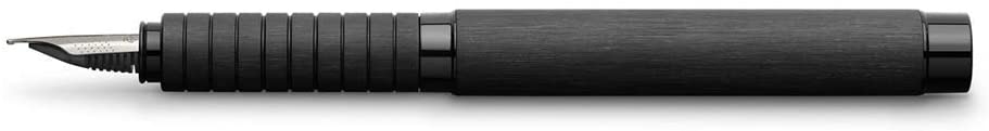 FABER-CASTELL Fountain Pen Essentio Aluminium Black B - Al Masam Stationery LLC Main image