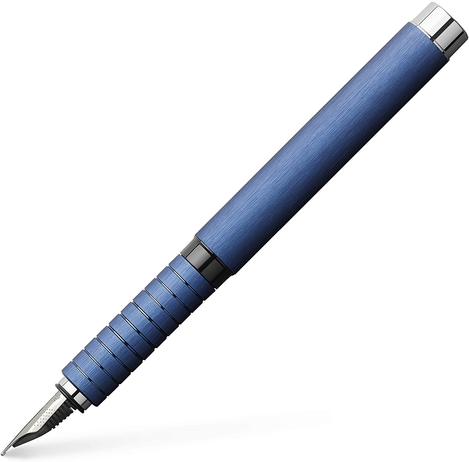 FABER-CASTELL Fountain Pen Essentio Aluminium Blue B - Al Masam Stationery LLC Main image